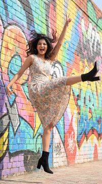 Into the Tropics Sleeveless Dress - Etiquette Apparel