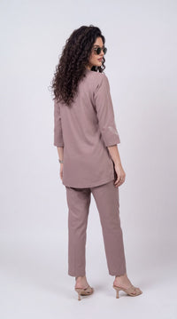 Easy Wear Floral Embroidered Cord-Set