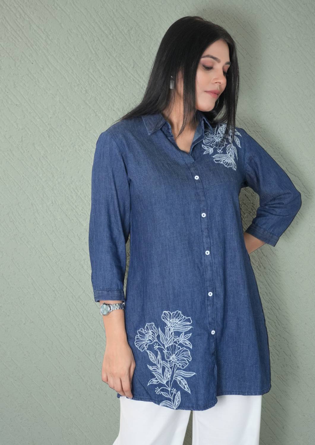 Denim Days Done Right Top - Etiquette Apparel