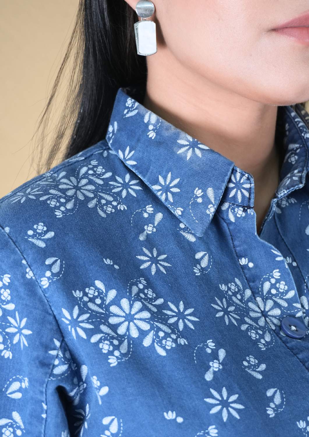 Product Carousel Image 3: Effortless Denim Charm Top