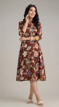 Abstract Summer Ease Dress - Etiquette Apparel