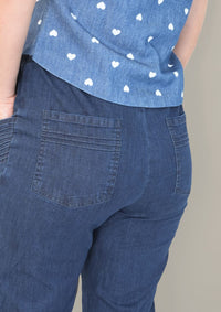 Denim Bottom in Motion - Etiquette Apparel