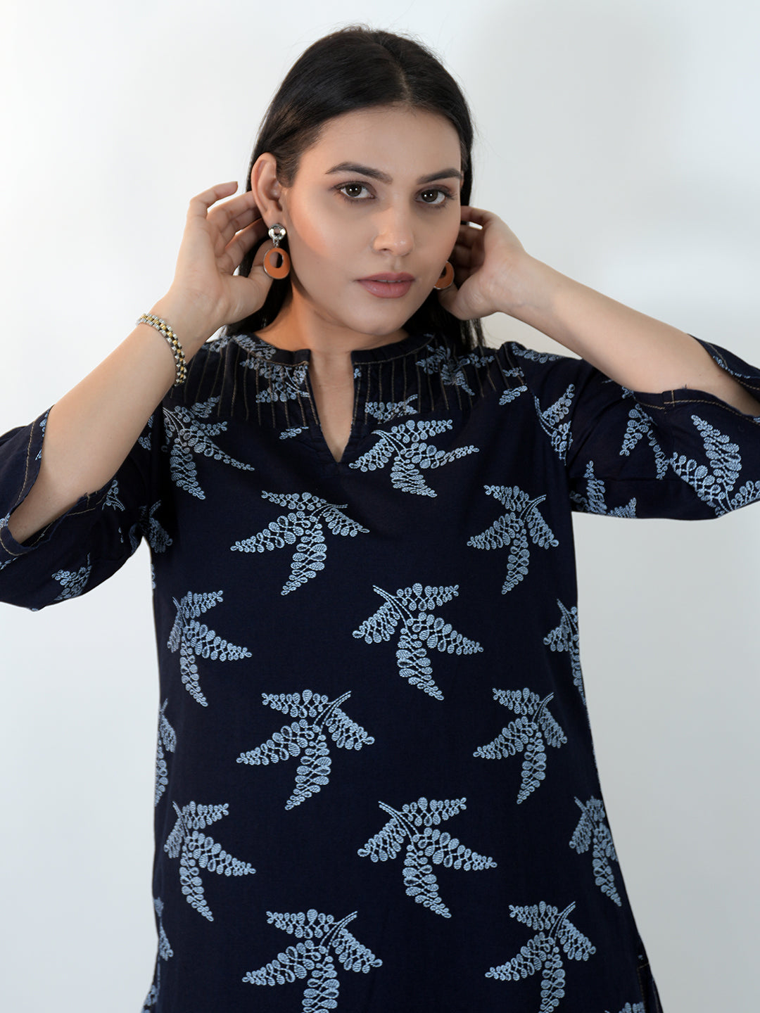 The Everyday Denim Edit Kurta - Etiquette Apparel