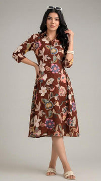 Abstract Summer Ease Dress - Etiquette Apparel
