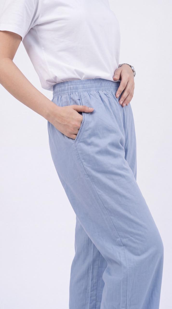 Full Broad Elasticated Pants - Etiquette Apparel