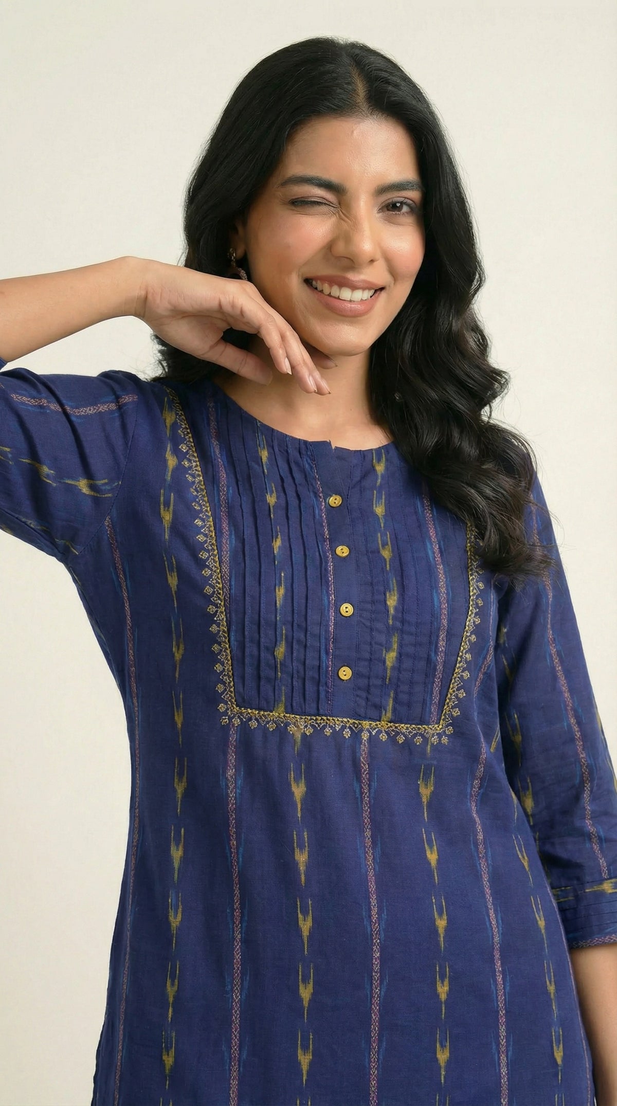 Weaving  in Motion Jamdani Kurta - Etiquette Apparel