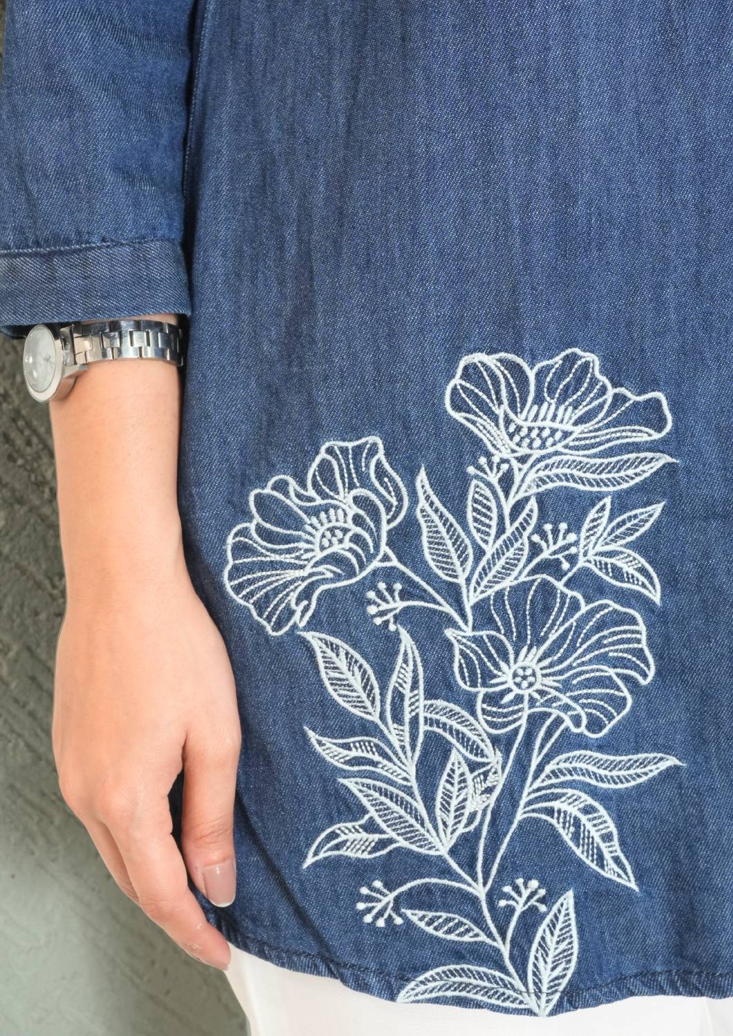 Denim Days Done Right Top - Etiquette Apparel