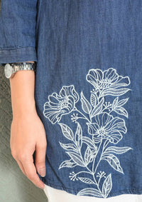 Denim Days Done Right Top - Etiquette Apparel