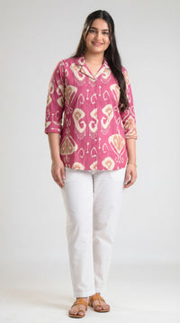 Ikkat Tales Top - Etiquette Apparel