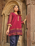 A formal short Maheshwari chanderi blend top lined with a cotton inner Etiquette Apparel