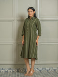 Product Carousel Image 9: Collared Striped Dress for Women