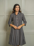 Product Carousel Image 2: Collared Striped Dress for Women