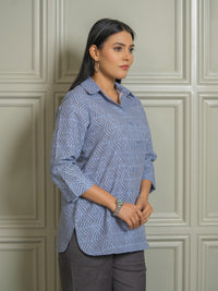 Pattern Play Geometric Top - Etiquette Apparel