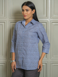 Pattern Play Geometric Top - Etiquette Apparel