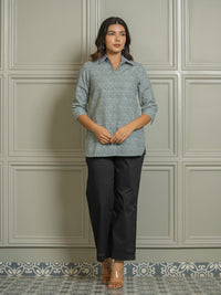 Pattern Play Geometric Top - Etiquette Apparel
