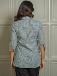 Pattern Play Geometric Top - Etiquette Apparel