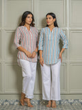 Product Carousel Image 0: Women’s Striped Blend Shirts