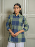 Product Carousel Image 8: Women’s Oversized Cotton Check Shirts