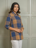 Product Carousel Image 2: Women’s Oversized Cotton Check Shirts