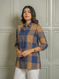Product Carousel Image 3: Women’s Oversized Cotton Check Shirts