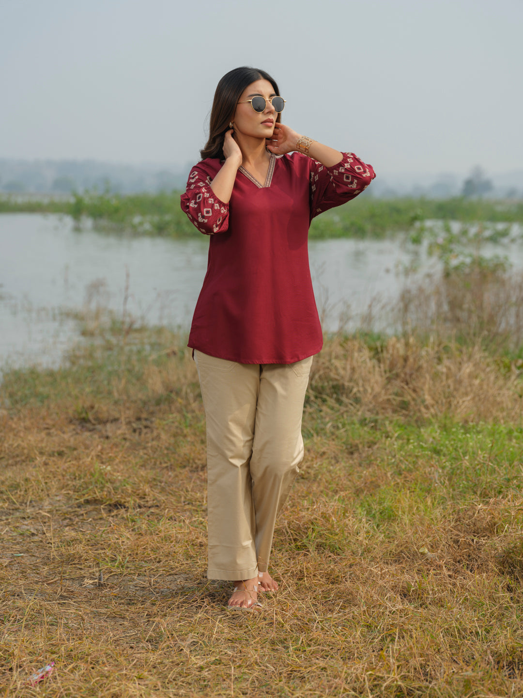 Product Carousel Image 6: Raglan Sleeved Top