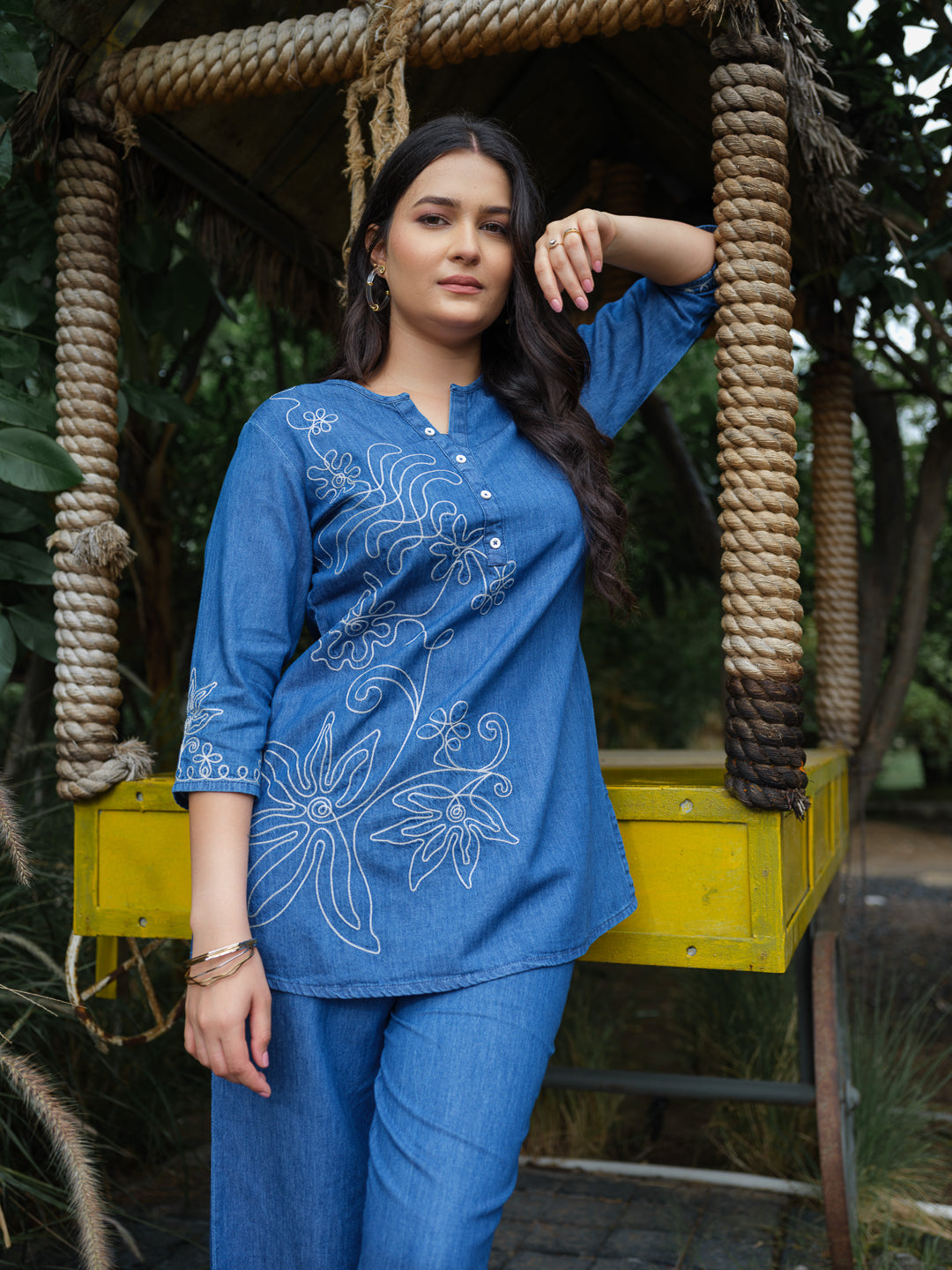 Product Carousel Image 3: Bold in Blue Denim Co-Ord Set