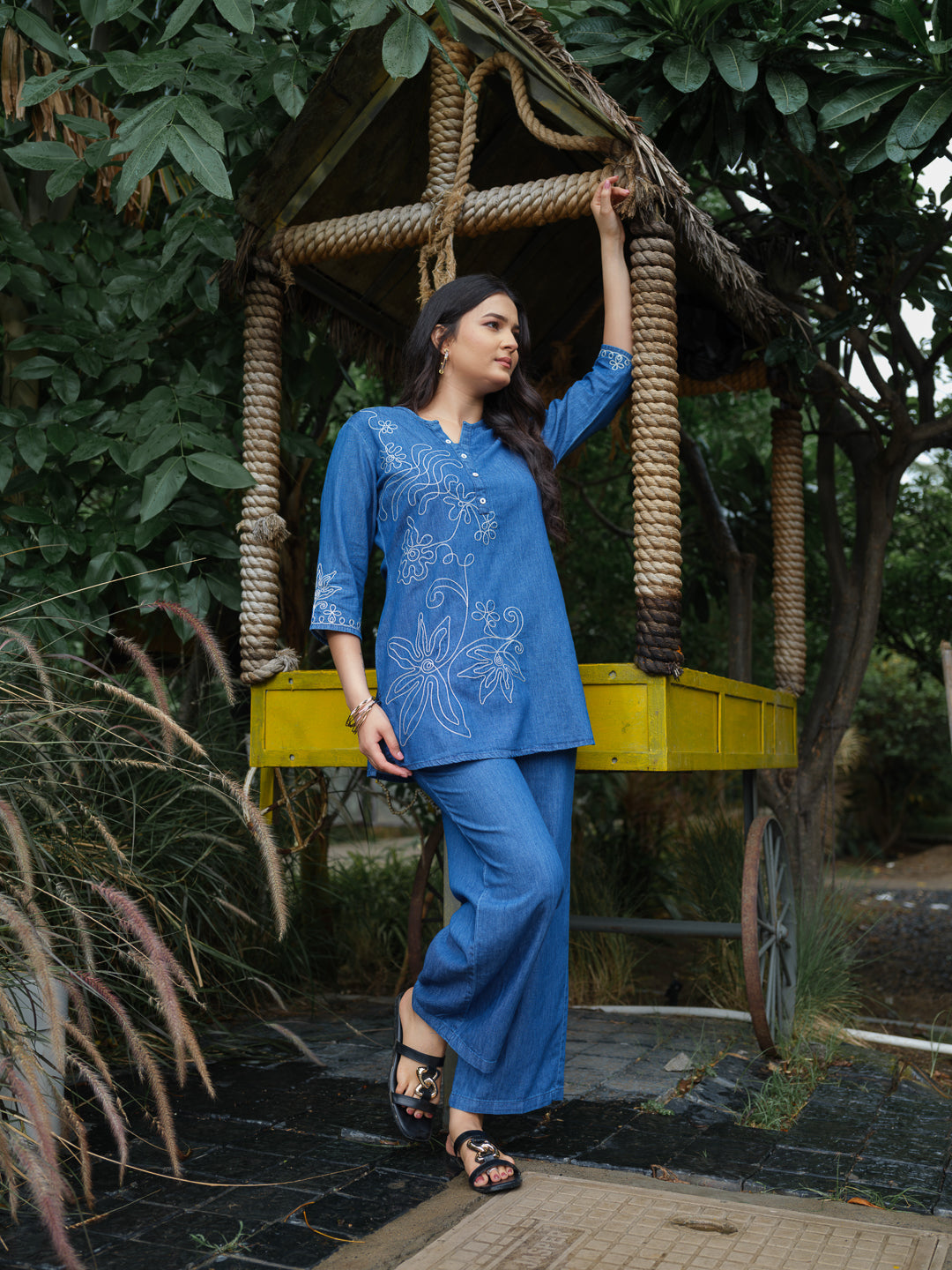 Product Carousel Image 5: Bold in Blue Denim Co-Ord Set