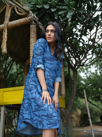 Denim Dare Indigo Dress - Etiquette Apparel
