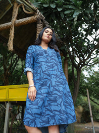 Denim Dare Indigo Dress - Etiquette Apparel