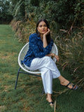 Product Carousel Image 3: Bloom & Go Indigo Floral Top
