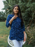 Product Carousel Image 4: Bloom & Go Indigo Floral Top