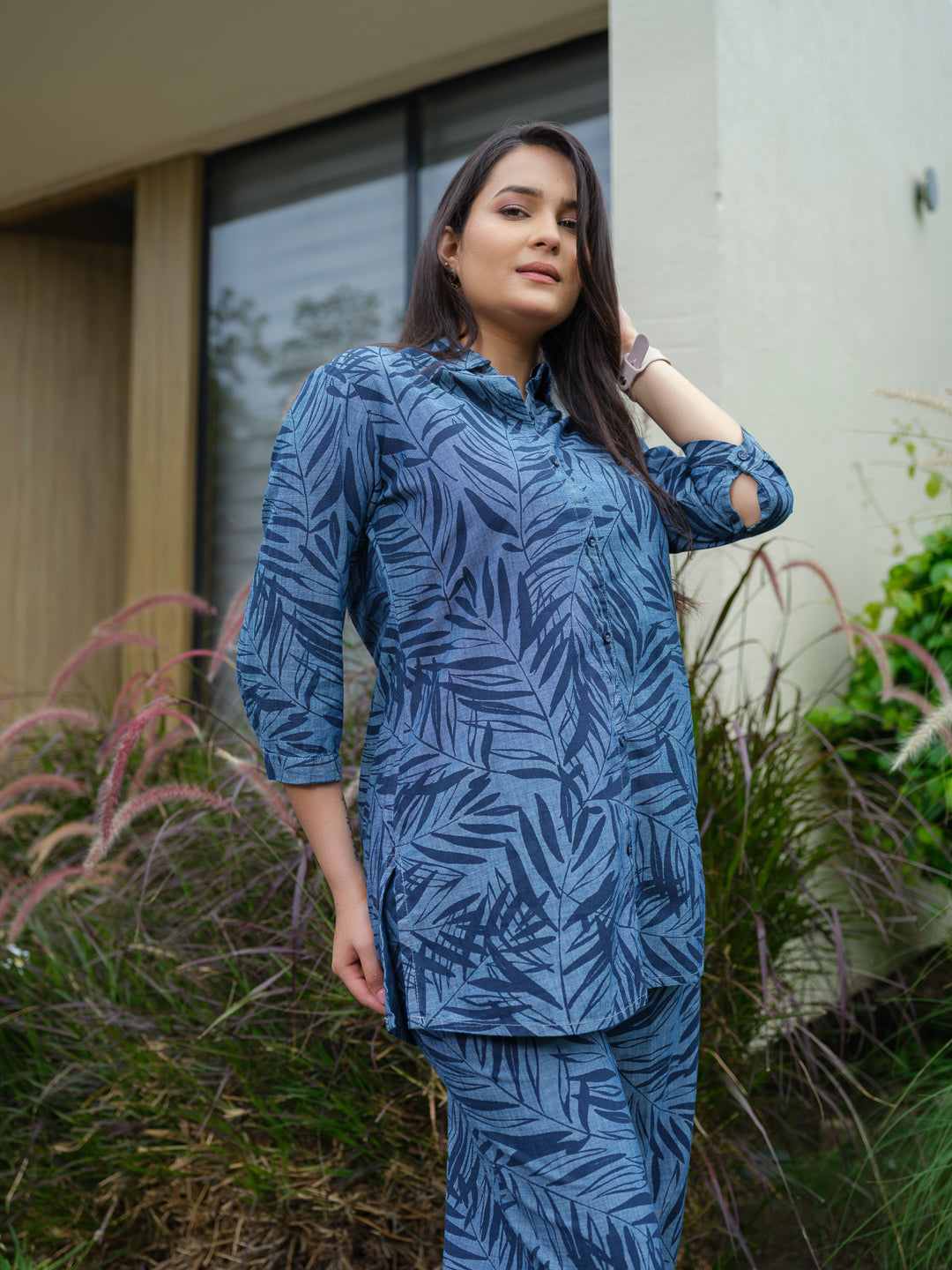 Tropic Trail Denim Co-Ordset - Etiquette Apparel 
