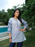 Product Carousel Image 1: Check and Charm Short Top