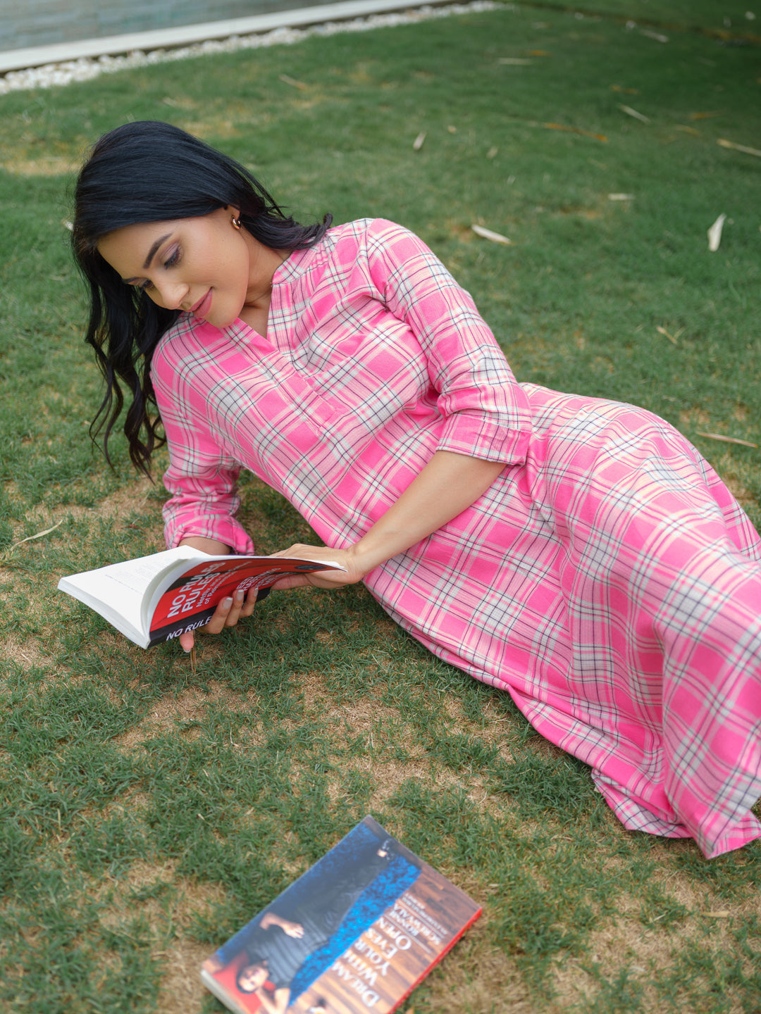 Product Carousel Image 6: Pink Crush Checkered Dress