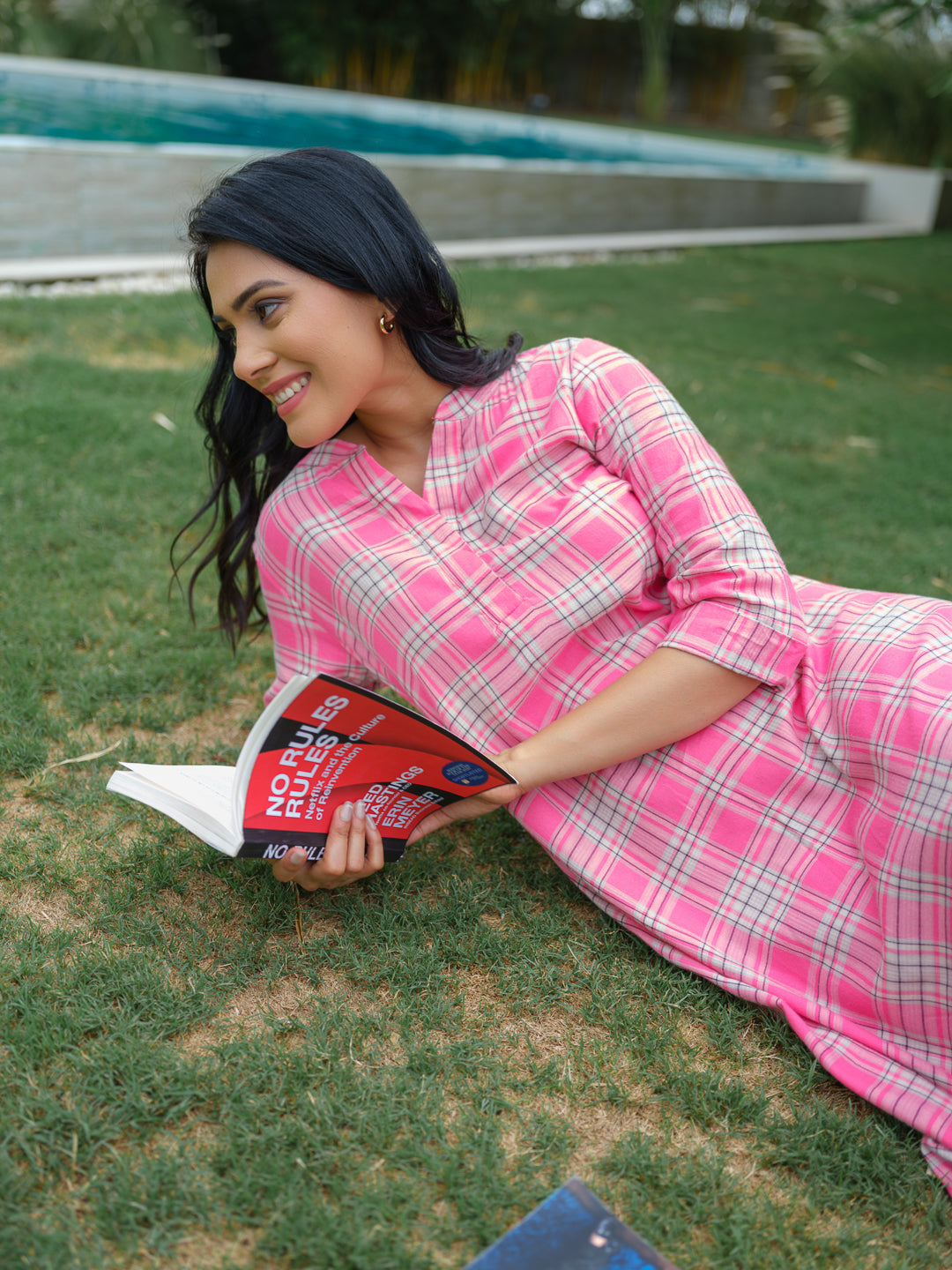 Product Carousel Image 7: Pink Crush Checkered Dress