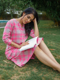 Product Carousel Image 1: Pink Crush Checkered Dress