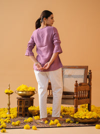 Floral Embossed Embroidery - Etiquette Apparel