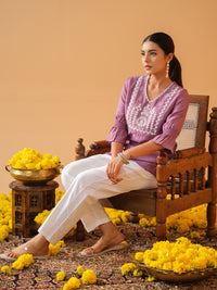 Floral Embossed Embroidery - Etiquette Apparel