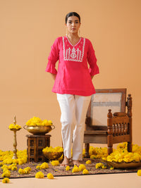 Floral Embossed Embroidery - Etiquette Apparel