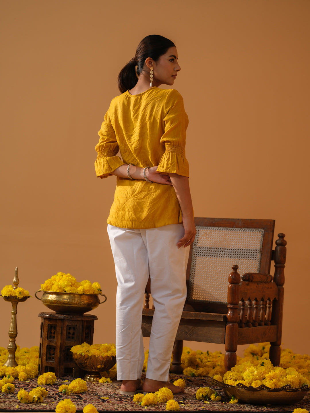 Floral Embossed Embroidery - Etiquette Apparel