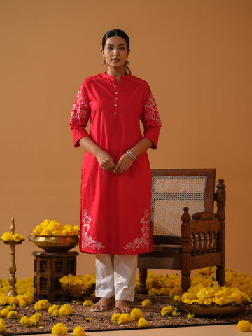 Bright Cord Dori Work Kurta