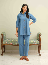 Stylish Denim Co Ord Set for Women - Etiquette Apparel