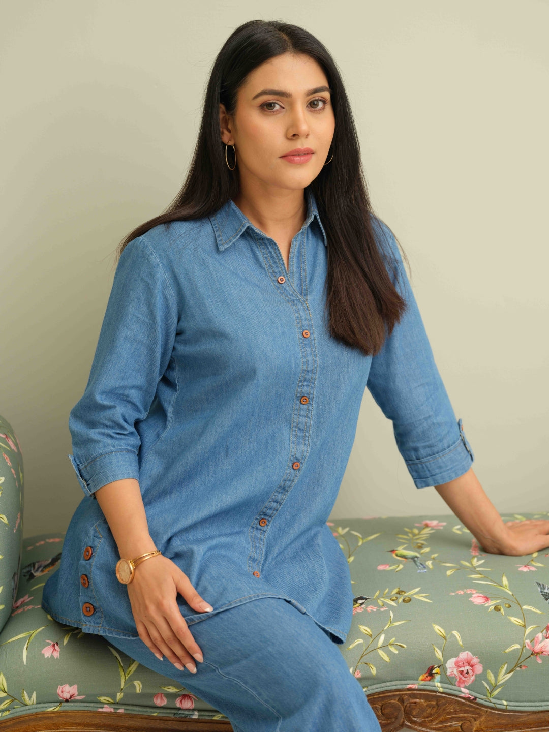 Product Carousel Image 13: Effortless Edgy Denim Co-ord set