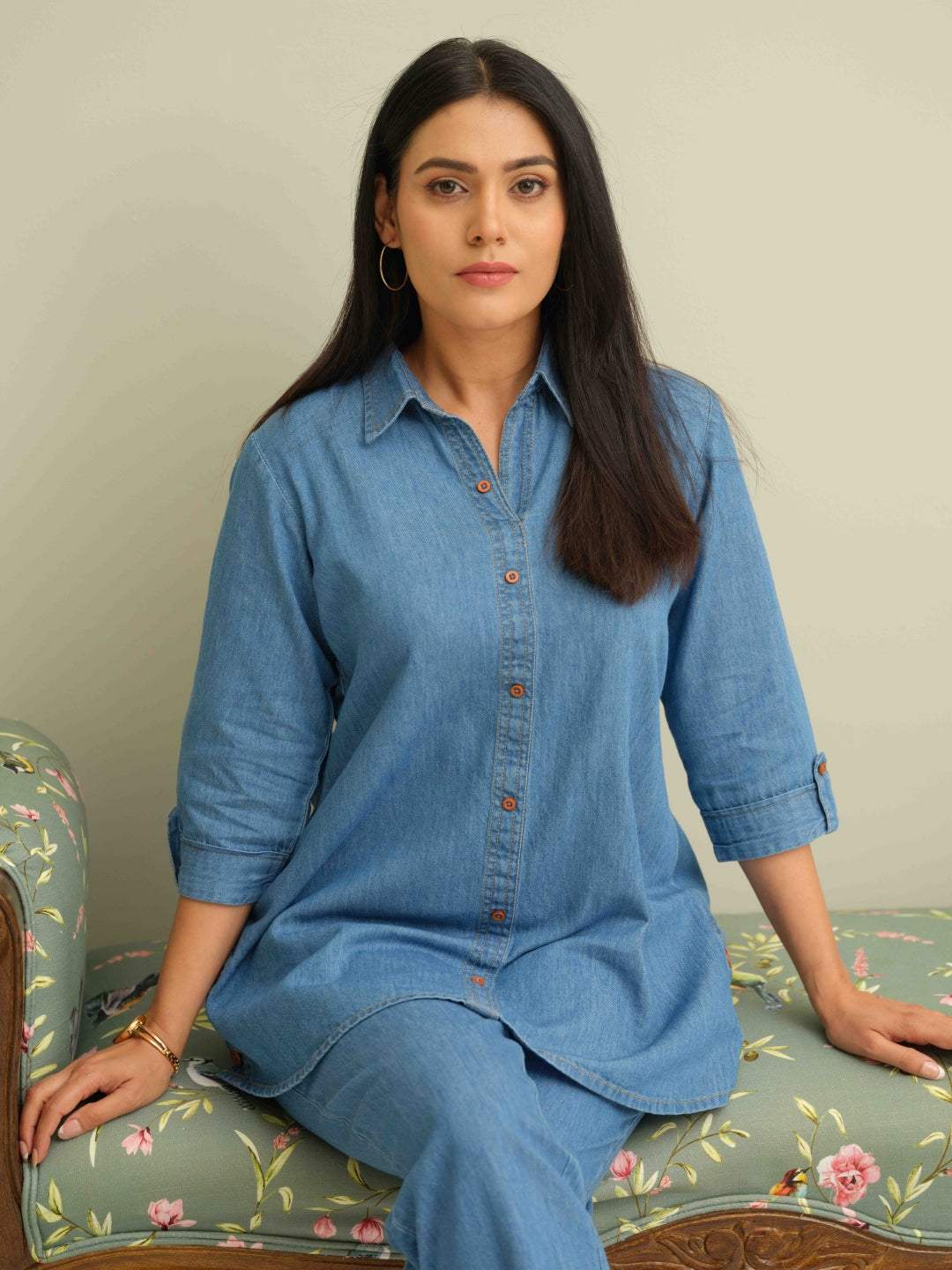 Product Carousel Image 14: Effortless Edgy Denim Co-ord set