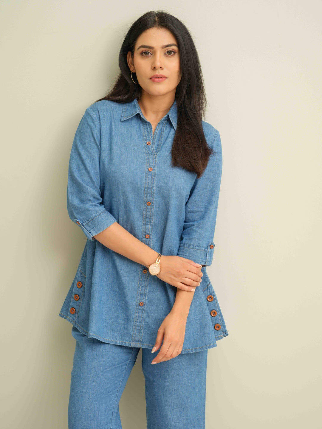Product Carousel Image 7: Effortless Edgy Denim Co-ord set