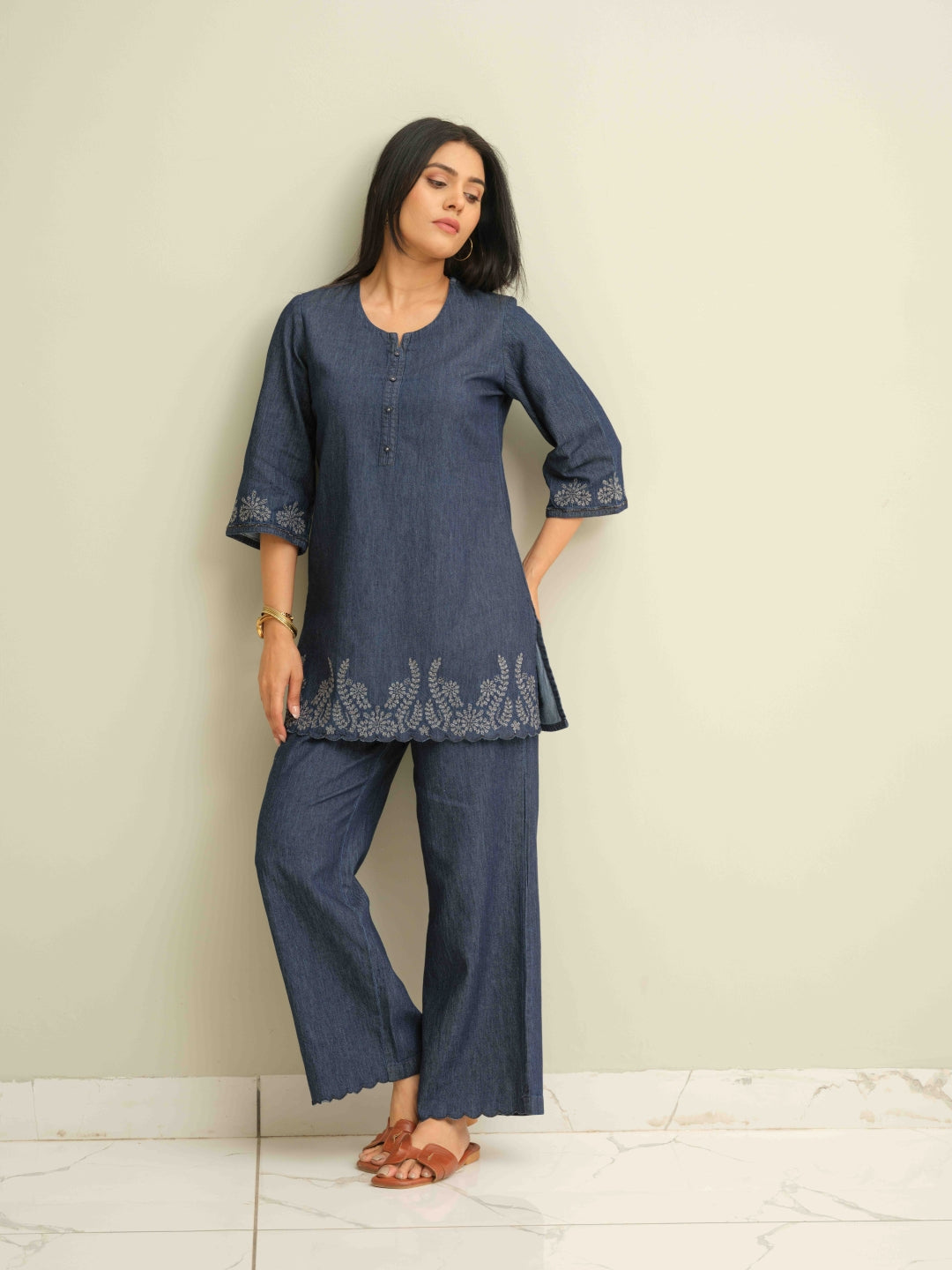 Stitch, Shade & Slay Denim Co-ord Set - Etiquette Apparel 