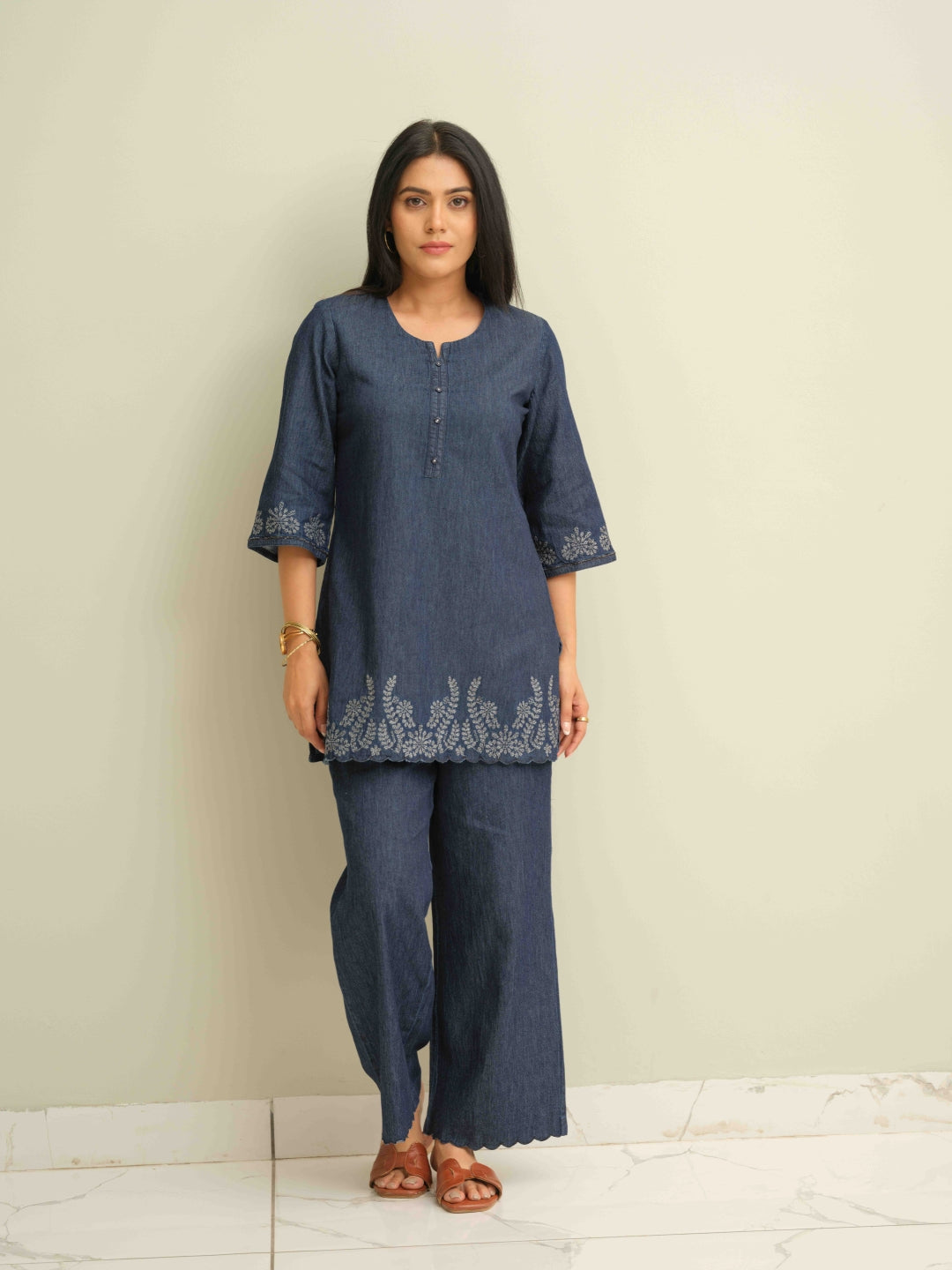 Stitch, Shade & Slay Denim Co-ord Set - Etiquette Apparel 