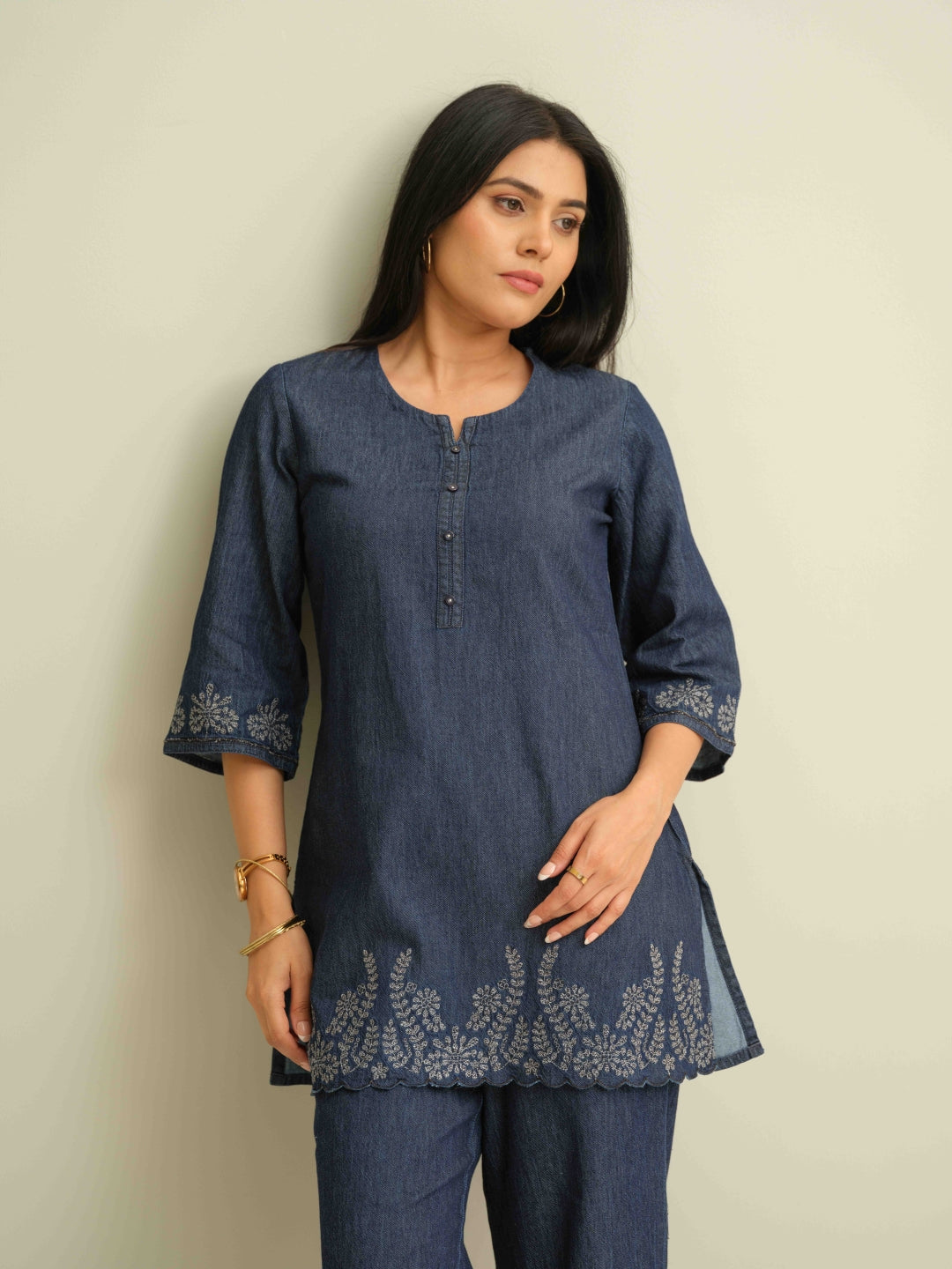 Stitch, Shade & Slay Denim Co-ord Set - Etiquette Apparel 