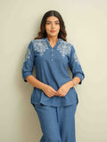 Product Carousel Image 3: Fresh, Floral & Fabulous Indigo Co-ord Set