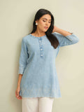 Product Carousel Image 1: Blue Haze Cutwork top